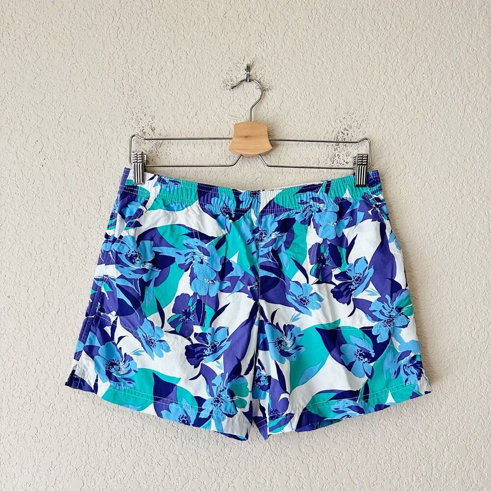 COLUMBIA W's Sandy River II Printed Shorts in Blue Multi Floral Print